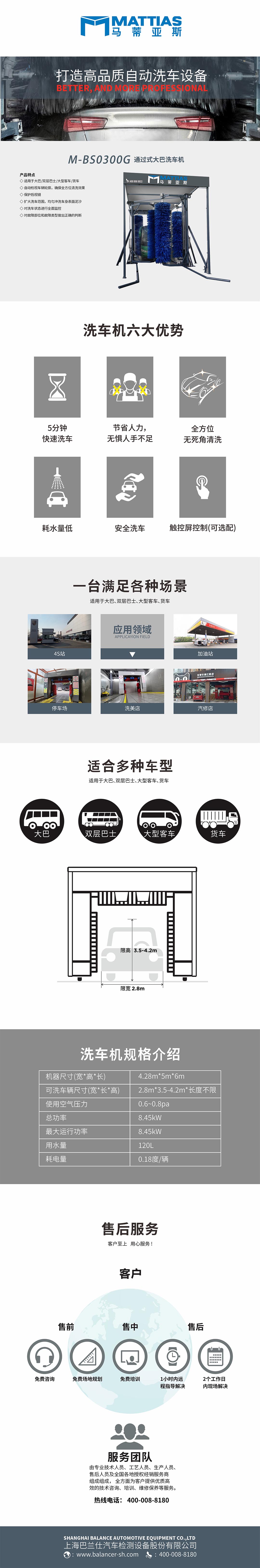 开云官方网站：通过式大巴车洗车机M-BS0300G